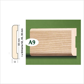 LAJSNA DRVENA JELA A-9 DOVRAT.45x11x2200