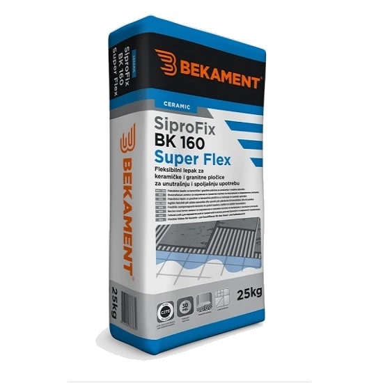 LJEPILO SIPROFIX 160 25 kg super flex C2 TE Bekament