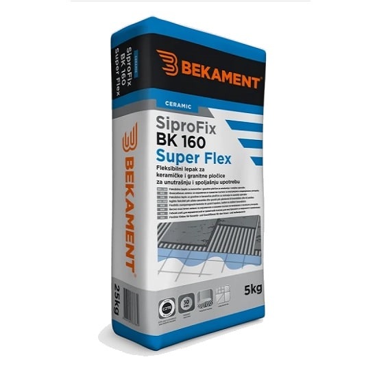 LJEPILO SIPROFIX 160  5 kg super flex C2 TE Bekament