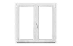 PROZOR PVC 120x120, DL+DKR, bijeli, izo staklo prozirno