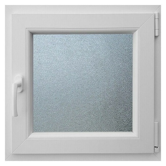 PROZOR PVC  60x 60, DKR, bijeli, izo staklo zamagljeno