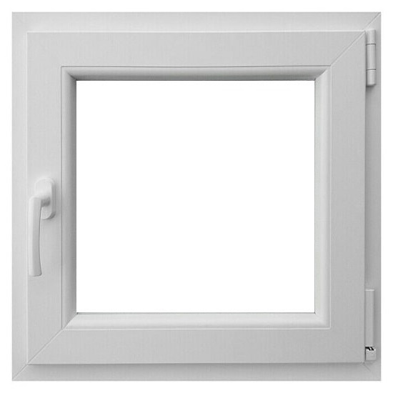 PROZOR PVC  60x 60, DKR, bijeli, izo staklo prozirno