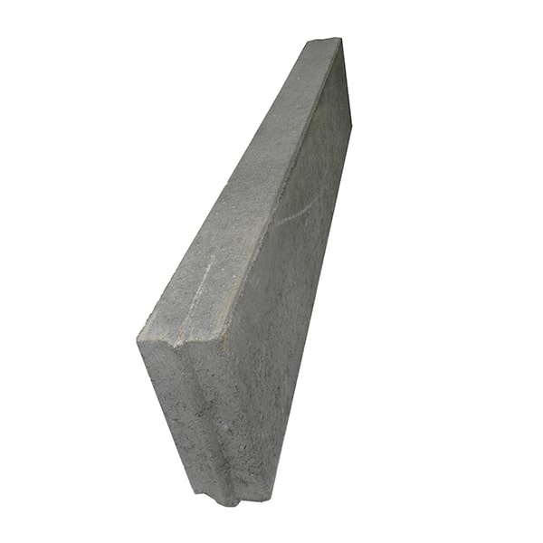 RUBNJAK 100x20x08 cm RAVNI SIVI MI-BLOK