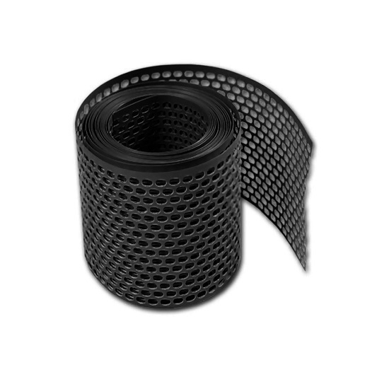 TRAKA ZRAČNIK PVC 10 cm/ 5 m crna